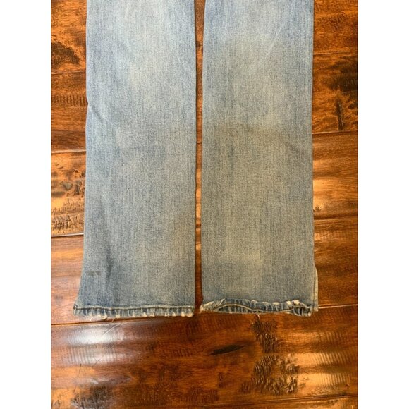 R13 Blue Light Wash Distressed Deacon Slate Denim Jeans, Size 29 - Picture 9 of 10